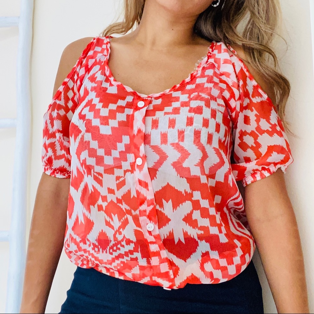 Dots Aztec style blouse - Picture 3 of 5